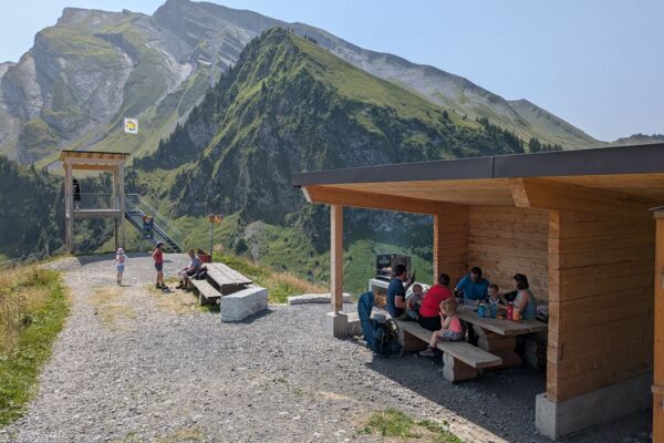 Randonnée familiale jusqu'à la Stockhütte