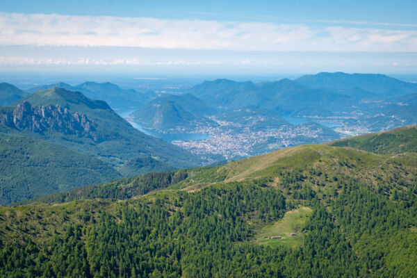 Einfache Gratroute über dem Val Colla