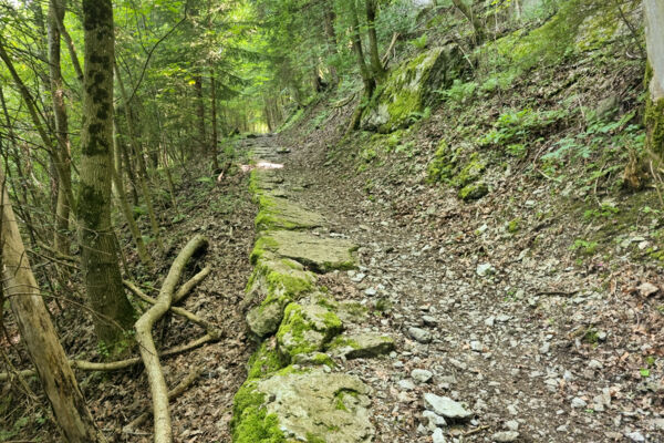 Parcours printanier au-dessus du lac de Walenstadt