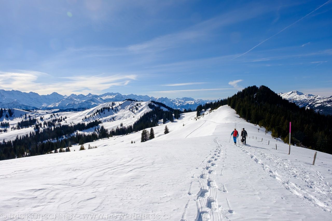 Sur la crête en direction du Bolberg, le regard peut vagabonder sans fin.