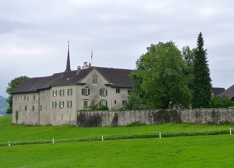 Un vestige architectural du Moyen Age: le Ritterhaus de Bubikon. Photo: Balz Rigendinger
