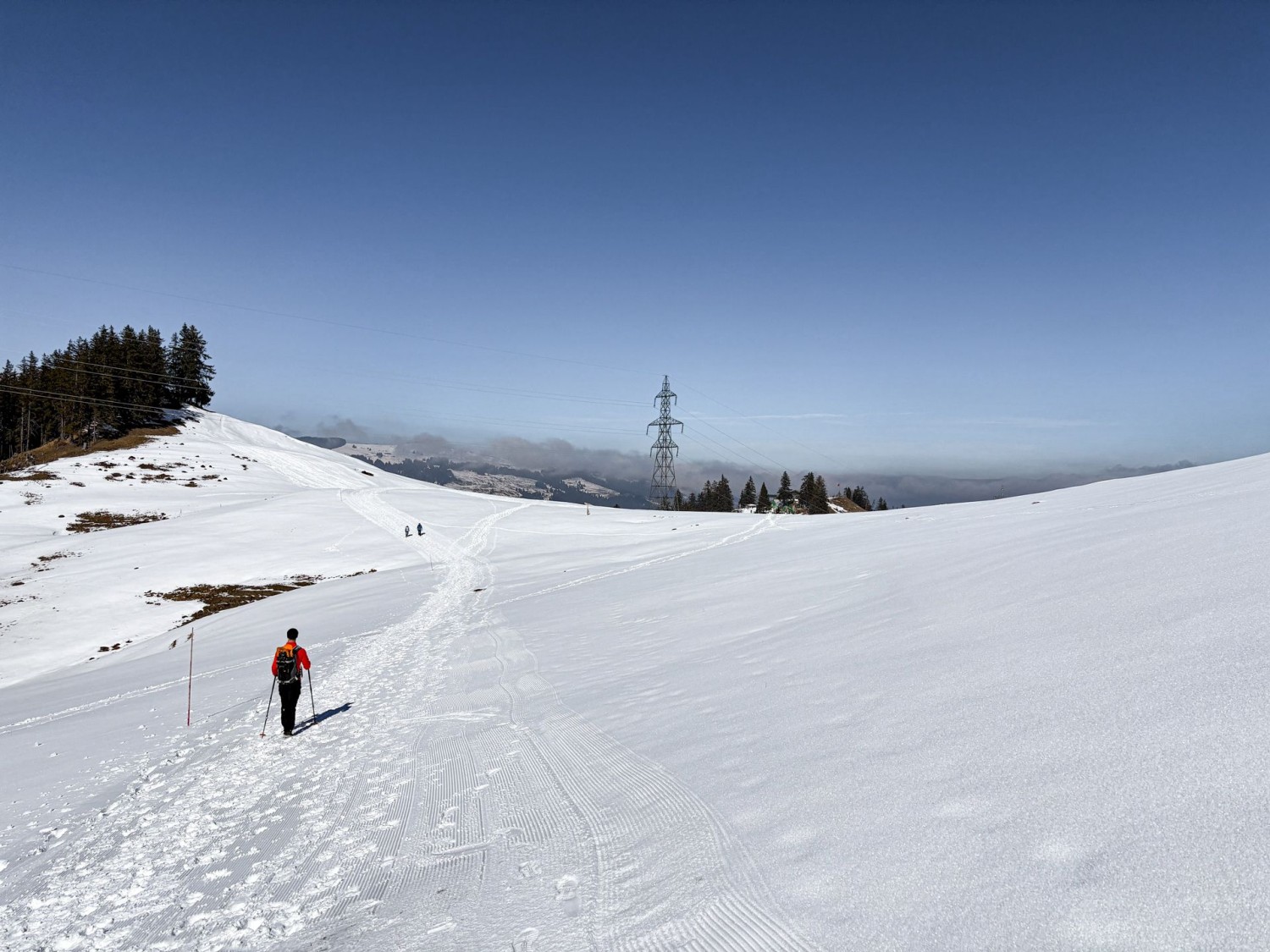 Ce parcours hivernal ne comporte aucun dénivelé important.