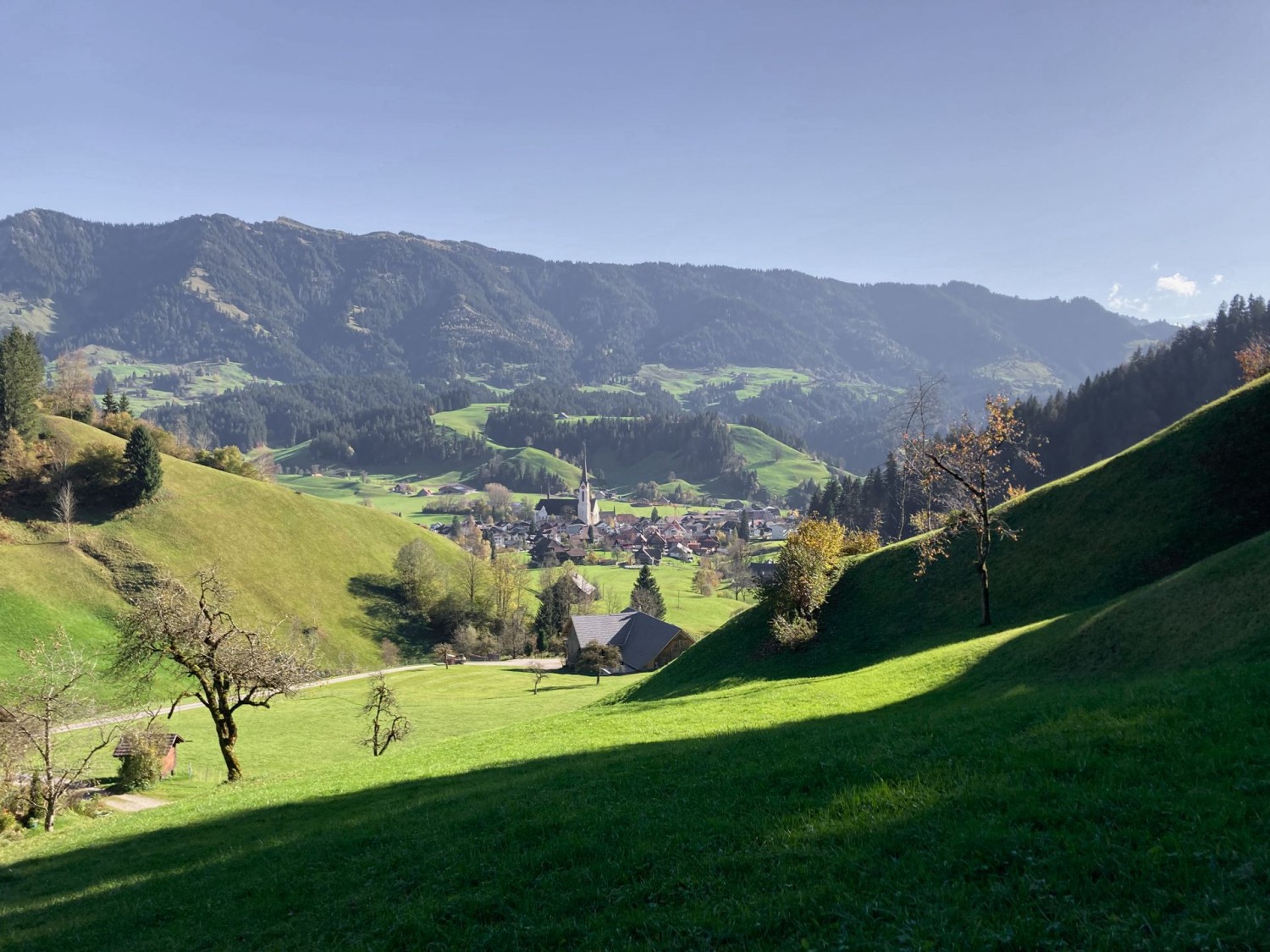 Escholzmatt et le Beichle en arrière-plan