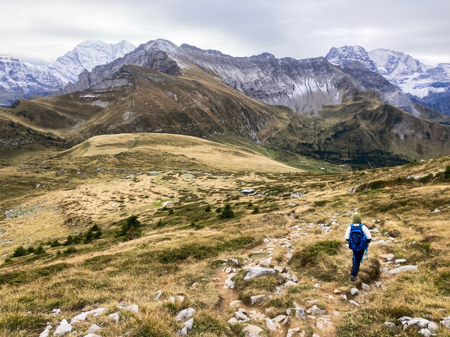 Vom langen Allmegrat stürzten viele Gesteinstrümmer auf den eiszeitlichen Gletscher.