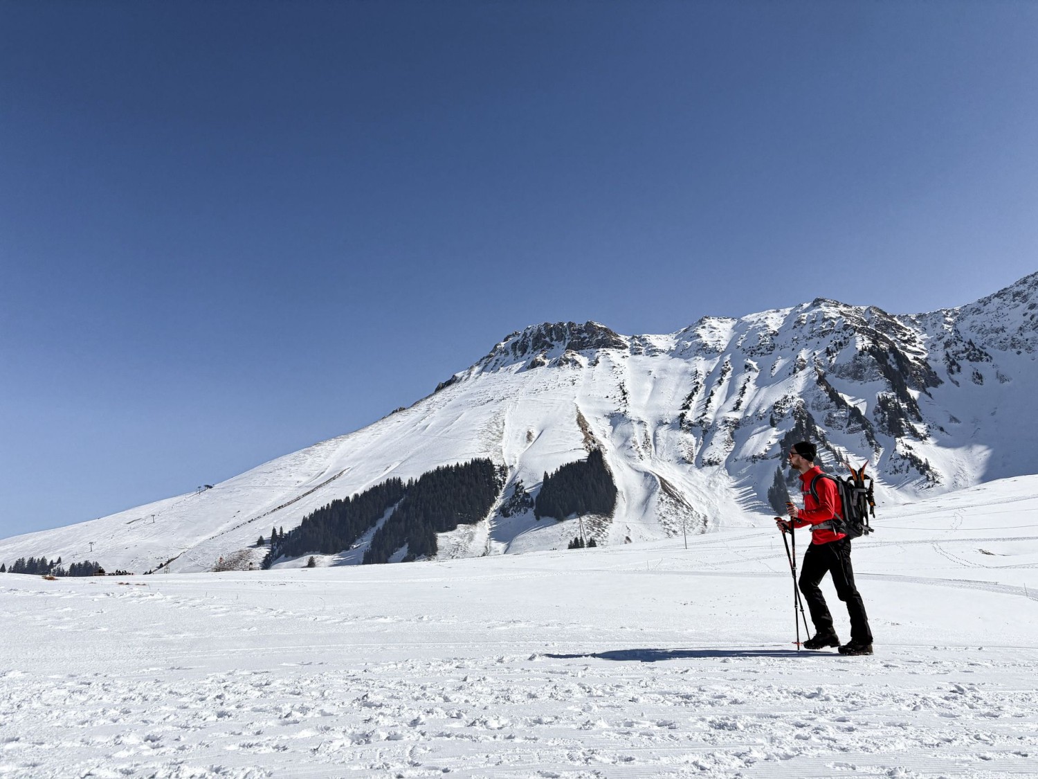 Au retour, on marche parallèlement au Kaiseregg.