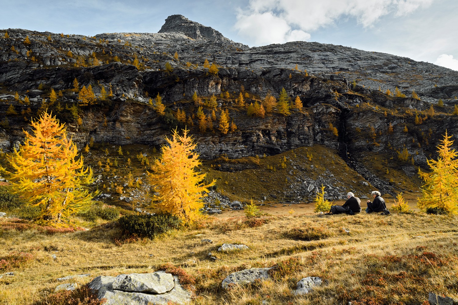 Stille Herbstmomente über dem Flachmoor auf Piano delle Creste. Bilder: Susanne Keller