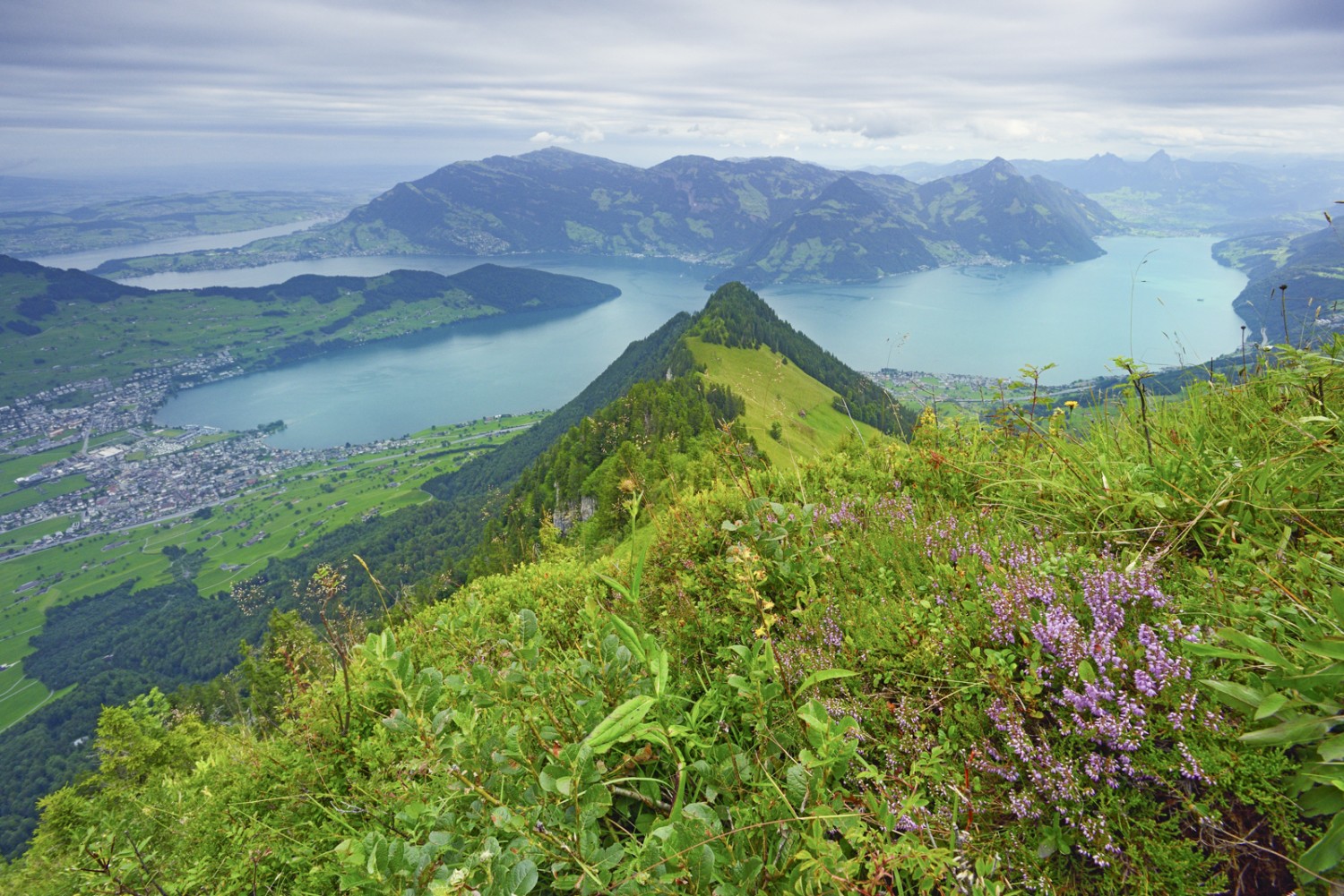 Le sentier qui s’élève vers le sommet du Buochserhorn passe par une crête. Photo: natur-welten.ch
