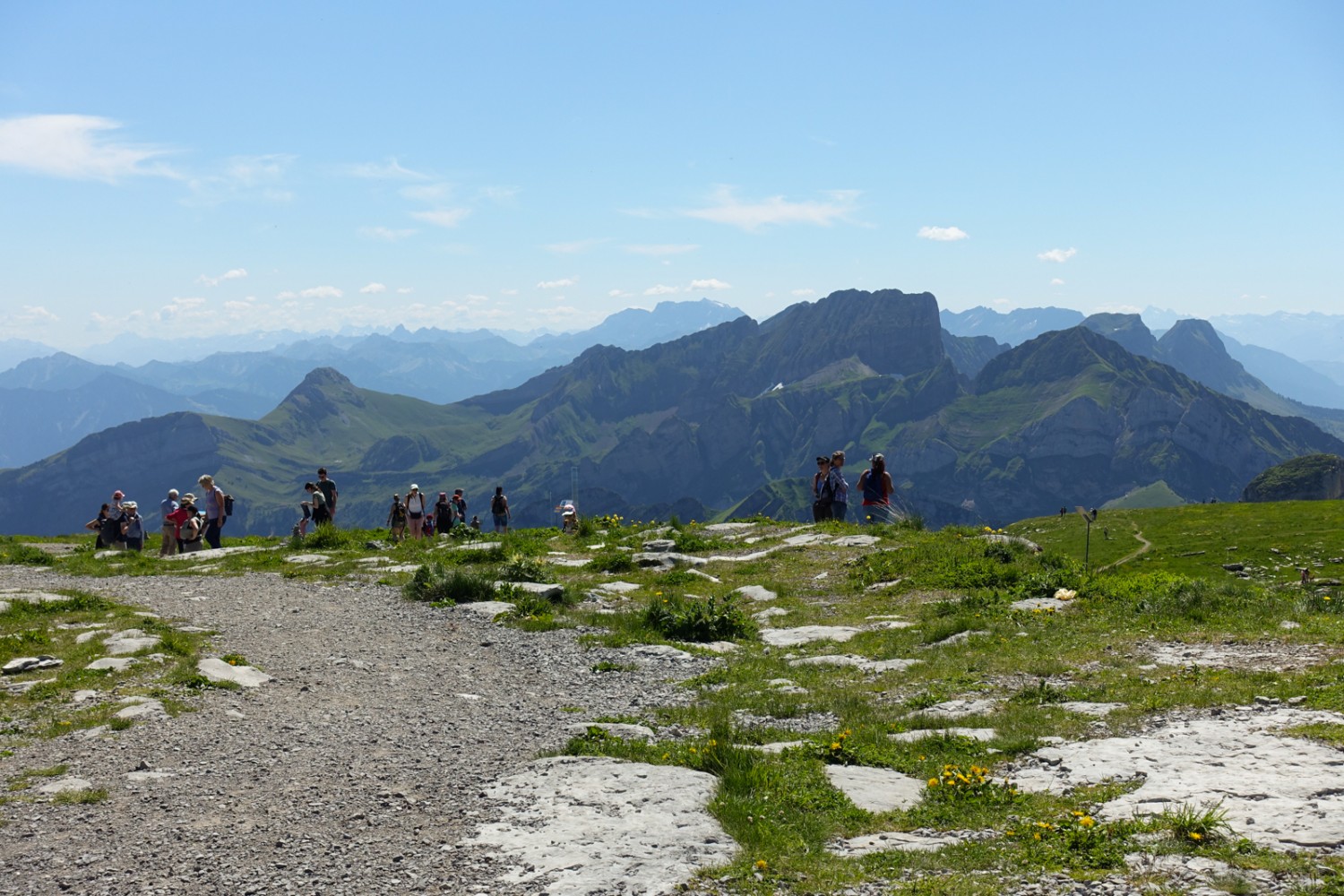 Blick vom Chäserrugg in Richtung Alviergebiet. Bild: Christiana Sutter