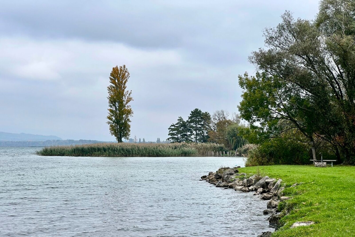 Au bord du lac, certaines zones naturelles sont interdites d’accès, mais de nombreuses autres places sont à disposition du public.