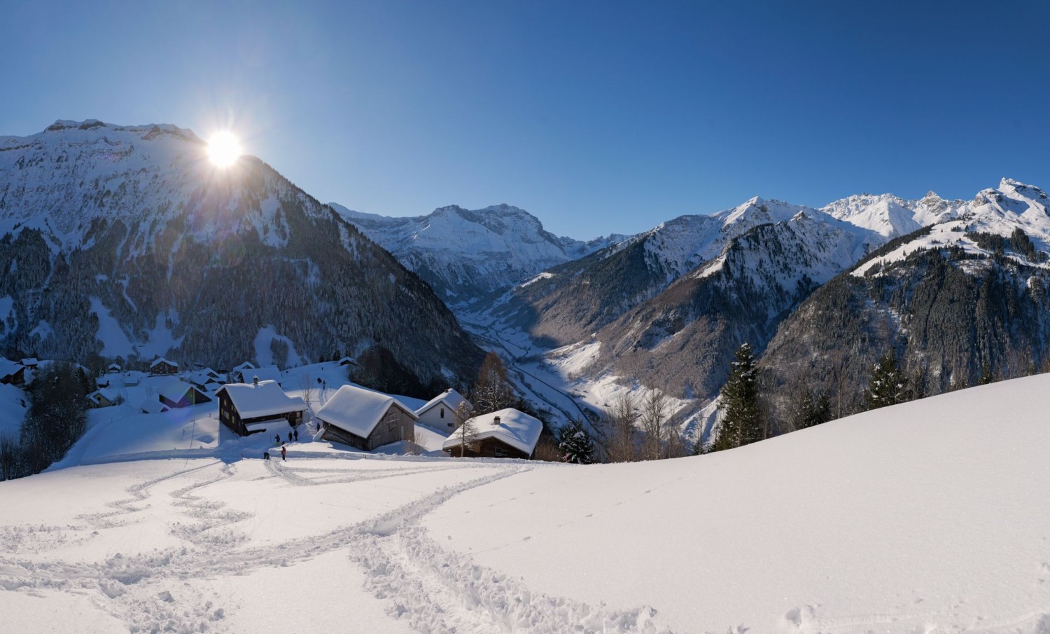 Eine einfache Rundtour im Sernftal