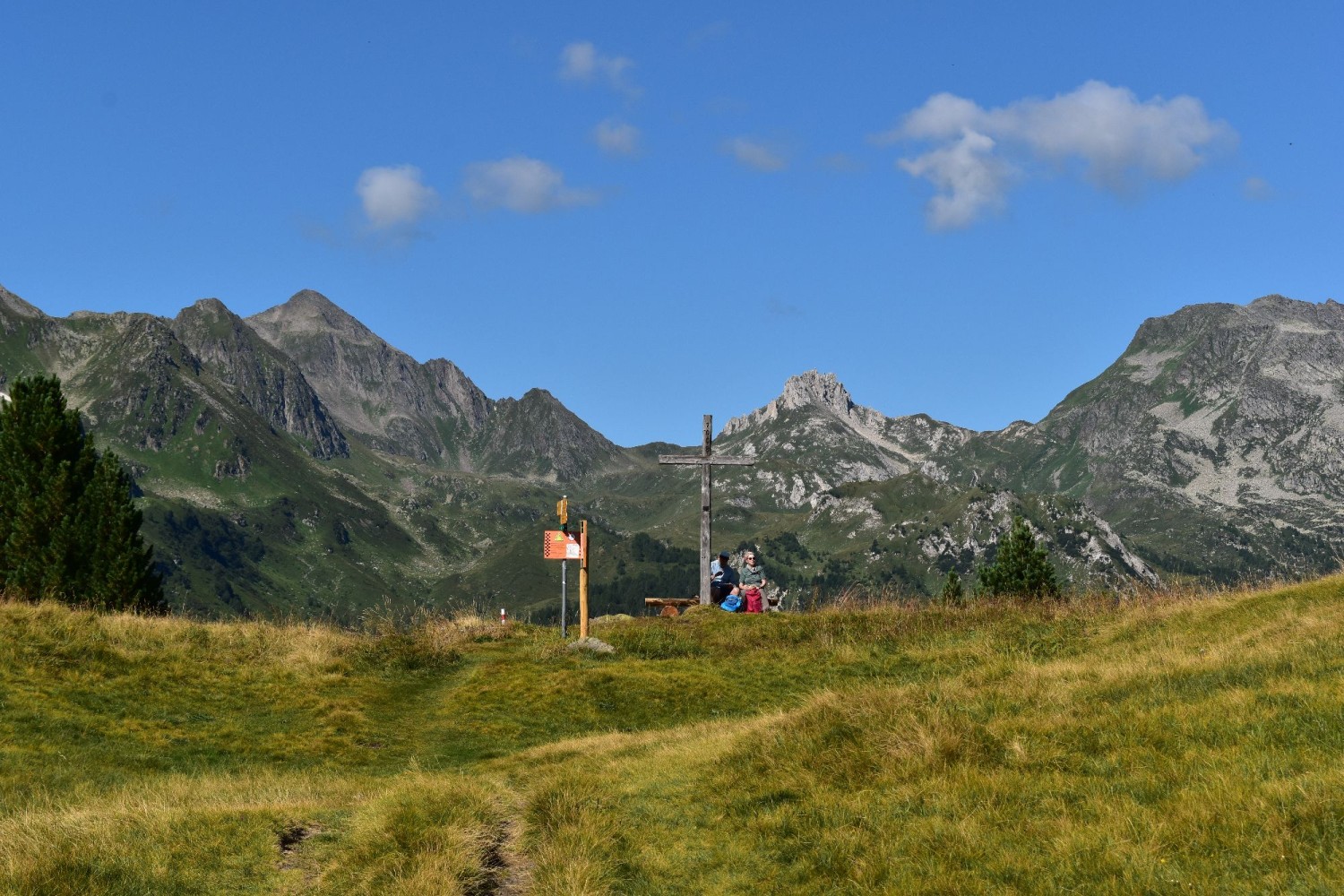 Banc avec vue à Croce Portera