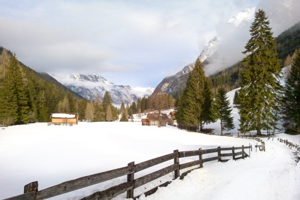 Au pied du massif du Calanda