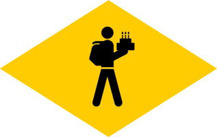 Rhombus «Happy Birthday»