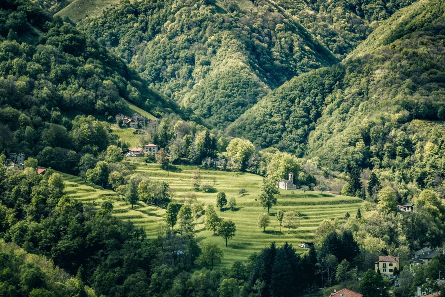 Blick aufs märchenhafte Muggiotal.