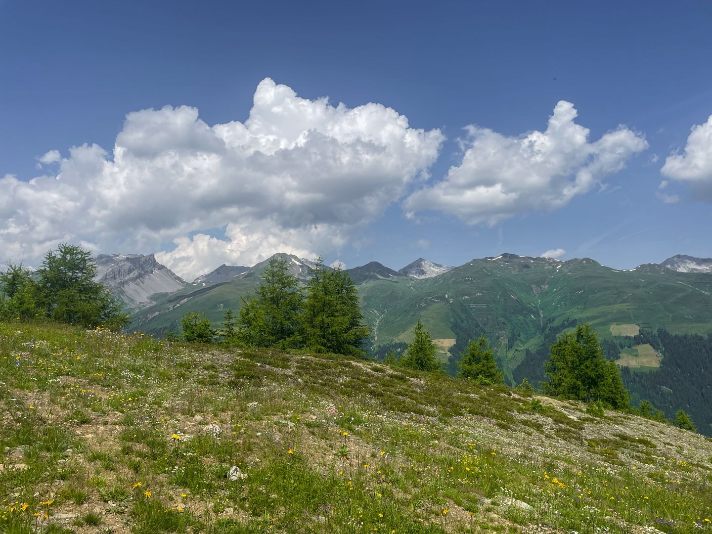 Aussicht beim Start der Wanderung.