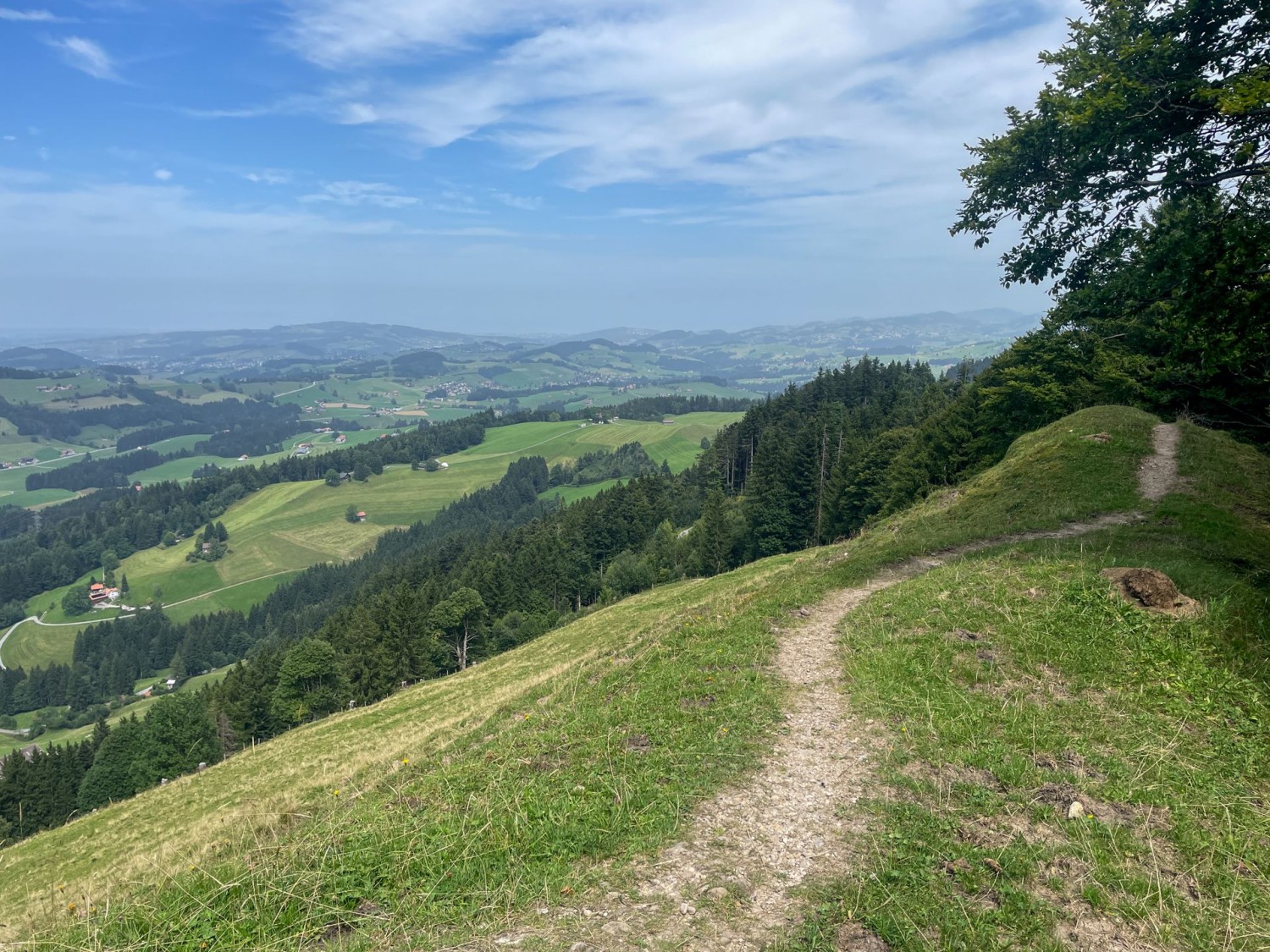 Le Hochhamm offre une vaste vue sur le pays d’Appenzell.