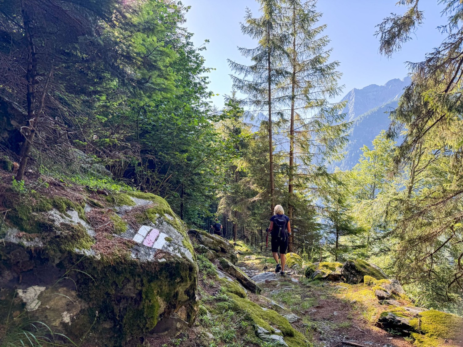 La randonnée est balisée en blanc-rouge-blanc.