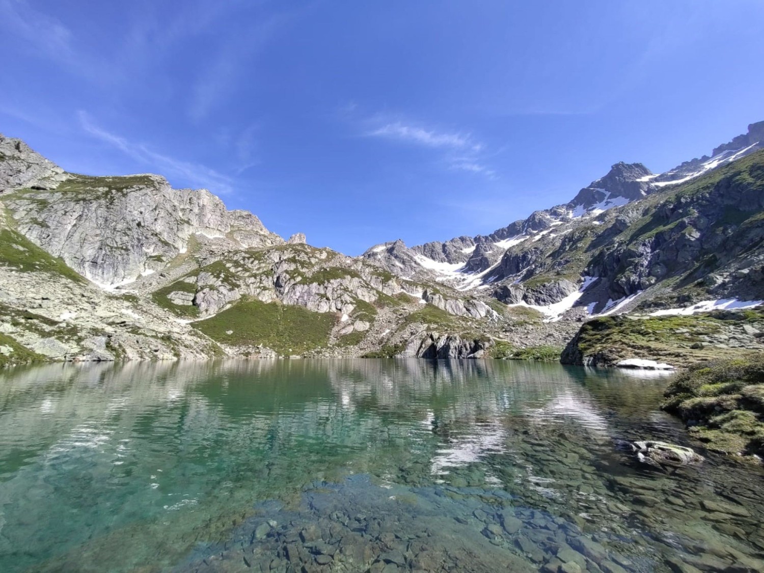 Aussichtsreiche Wanderung zum kristallklaren Wannisbortsee
