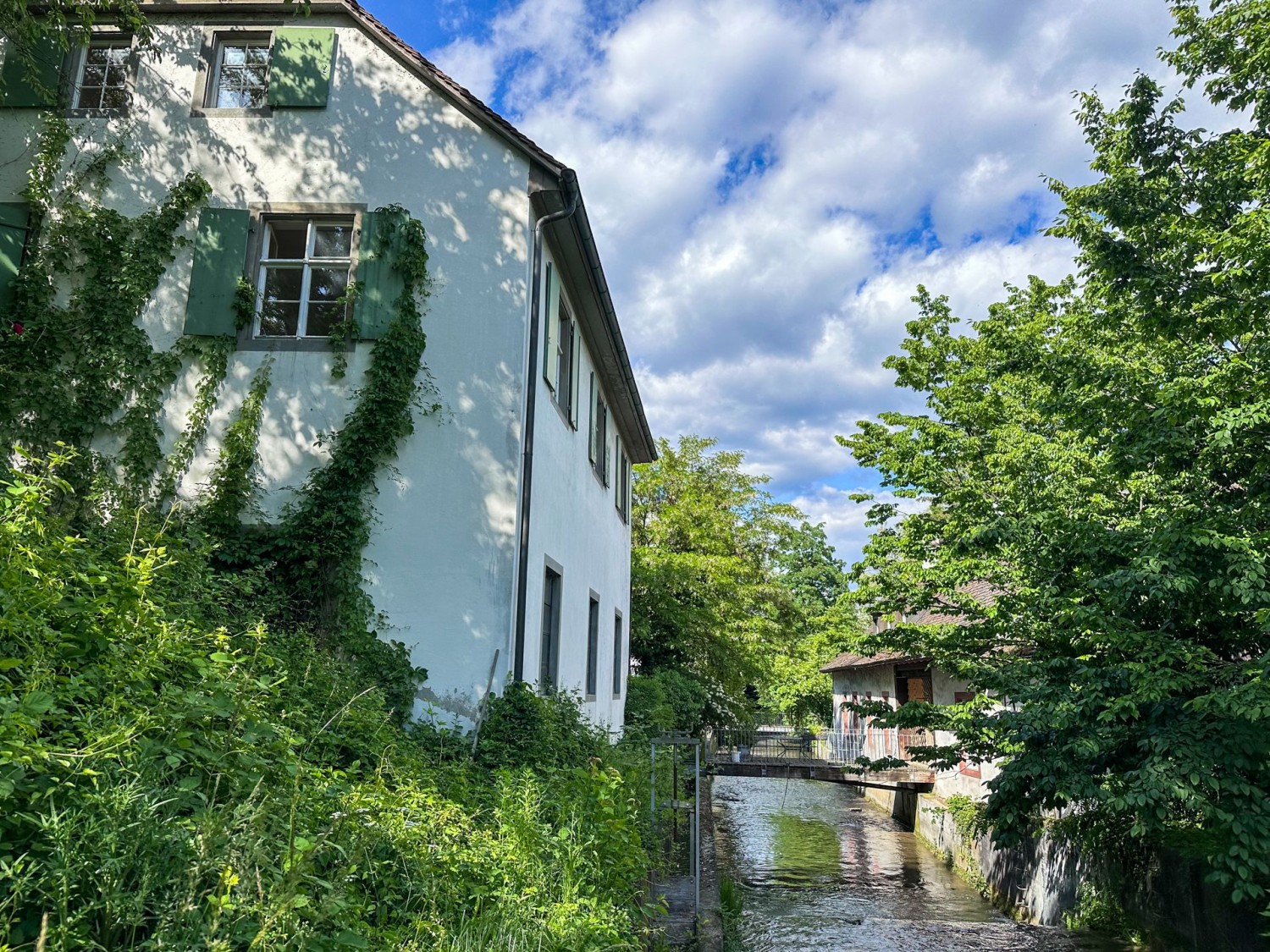 La randonnée passe près de la station de pompage historique de St. Jakob.