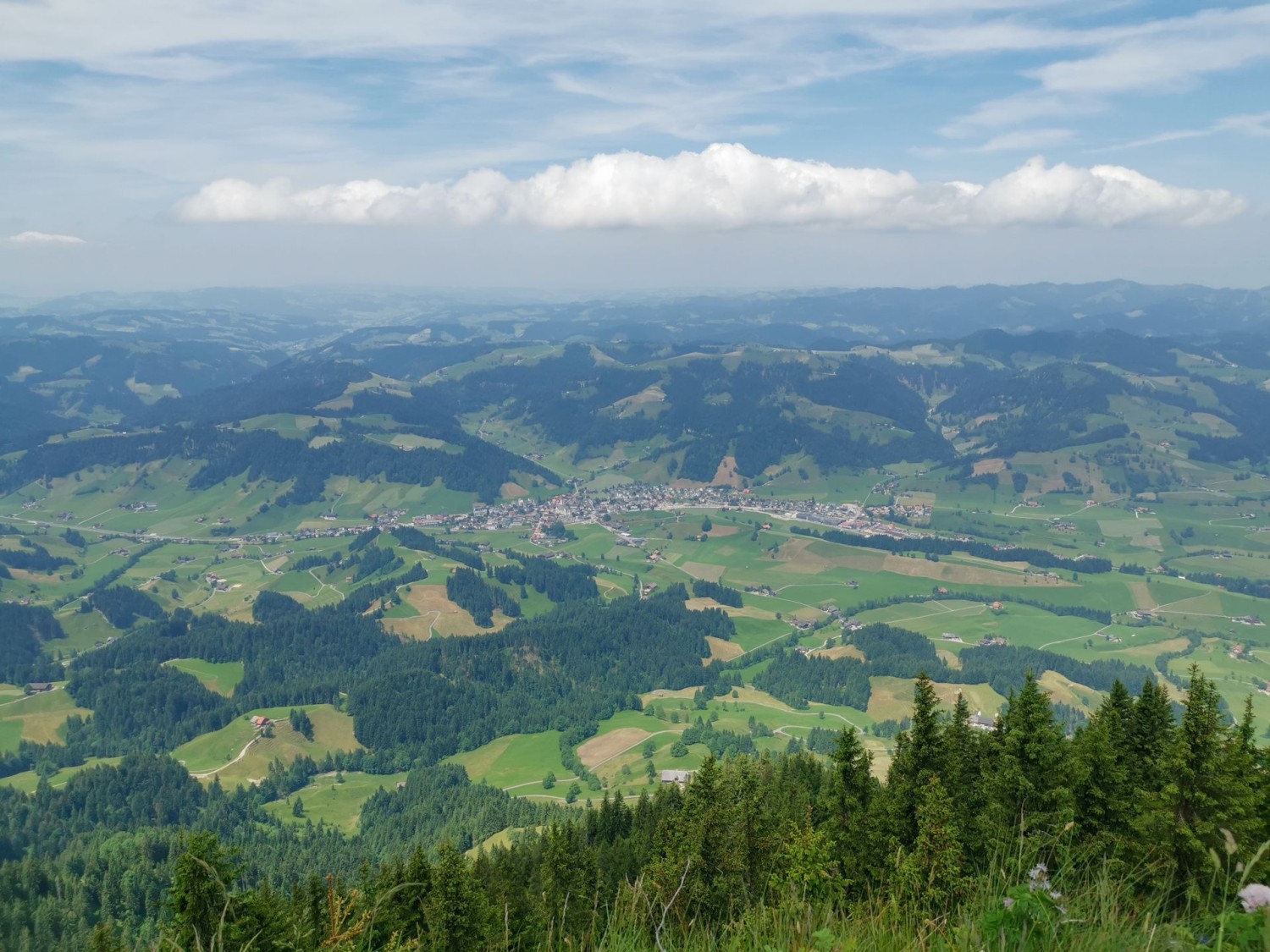 À l’horizon, Escholzmatt, le lieu d’arrivée.